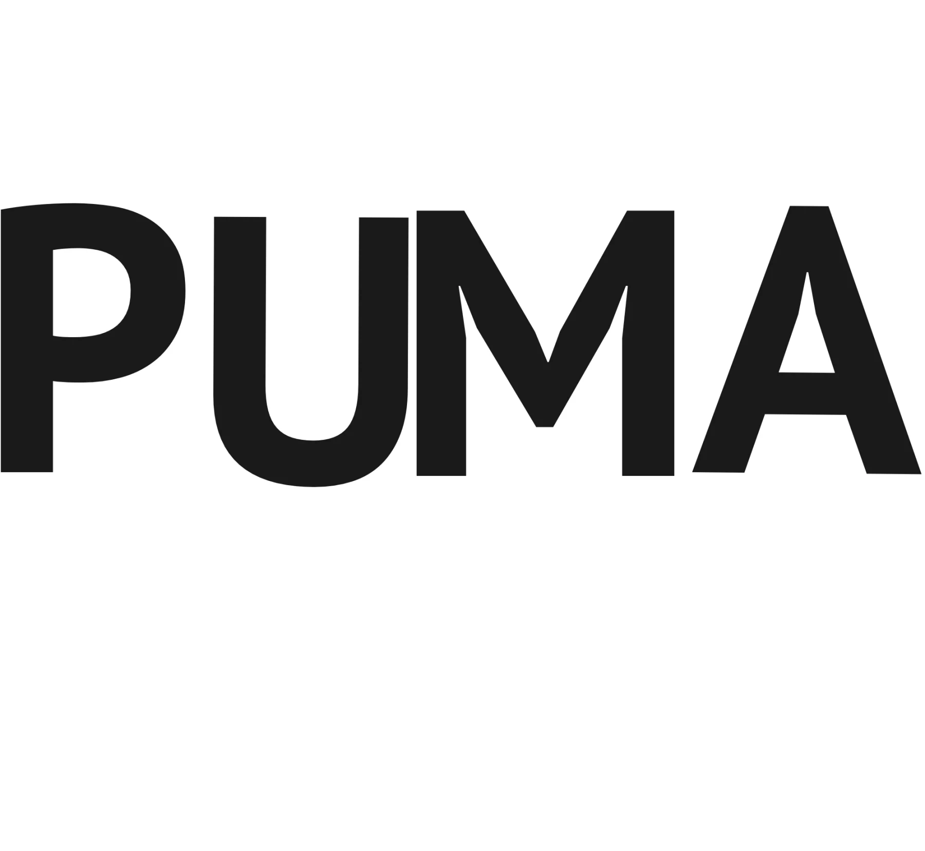 Fiktives Puma-Magazin „Sneaker Collection 2020“ (Studienarbeit), Seite 14: Schwarz-Weiß-Typografie mit Pinselschrift, Tuscheflecken und Sneakern